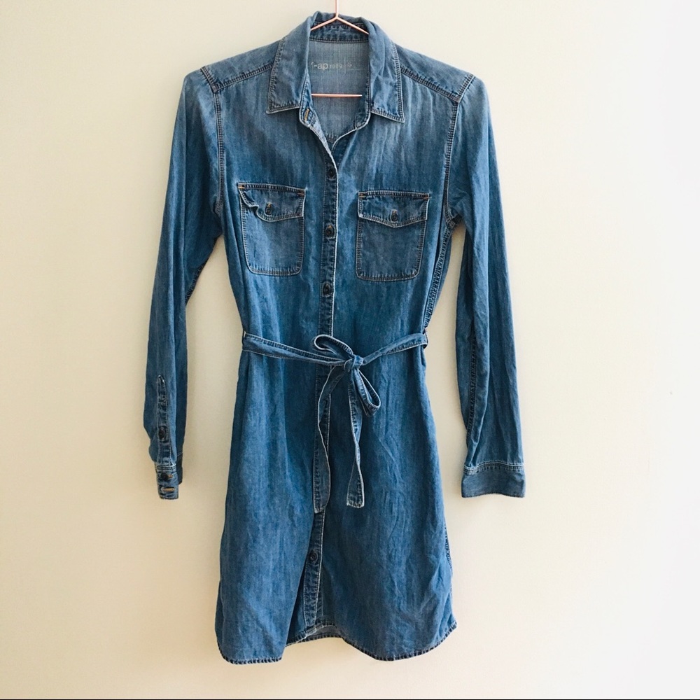 Gap Classic Denim Shirtdress